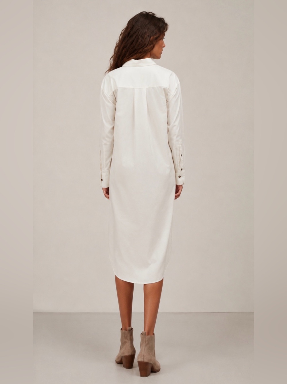 NWT Madewell Corduroy Long Sleeve Midi Shirtdress - Picture 4 of 13